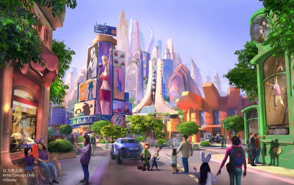 Shanghai Disneyland Zootopia Attraction Poster & Ride